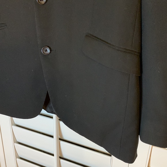 Kenneth Cole Reaction Techni Cole Black Blazer Jacket Size 40R - Picture 4 of 17